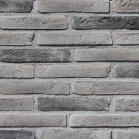Плитка Лонг Форд 10 Сірий з чорними вставками, Loft Brick